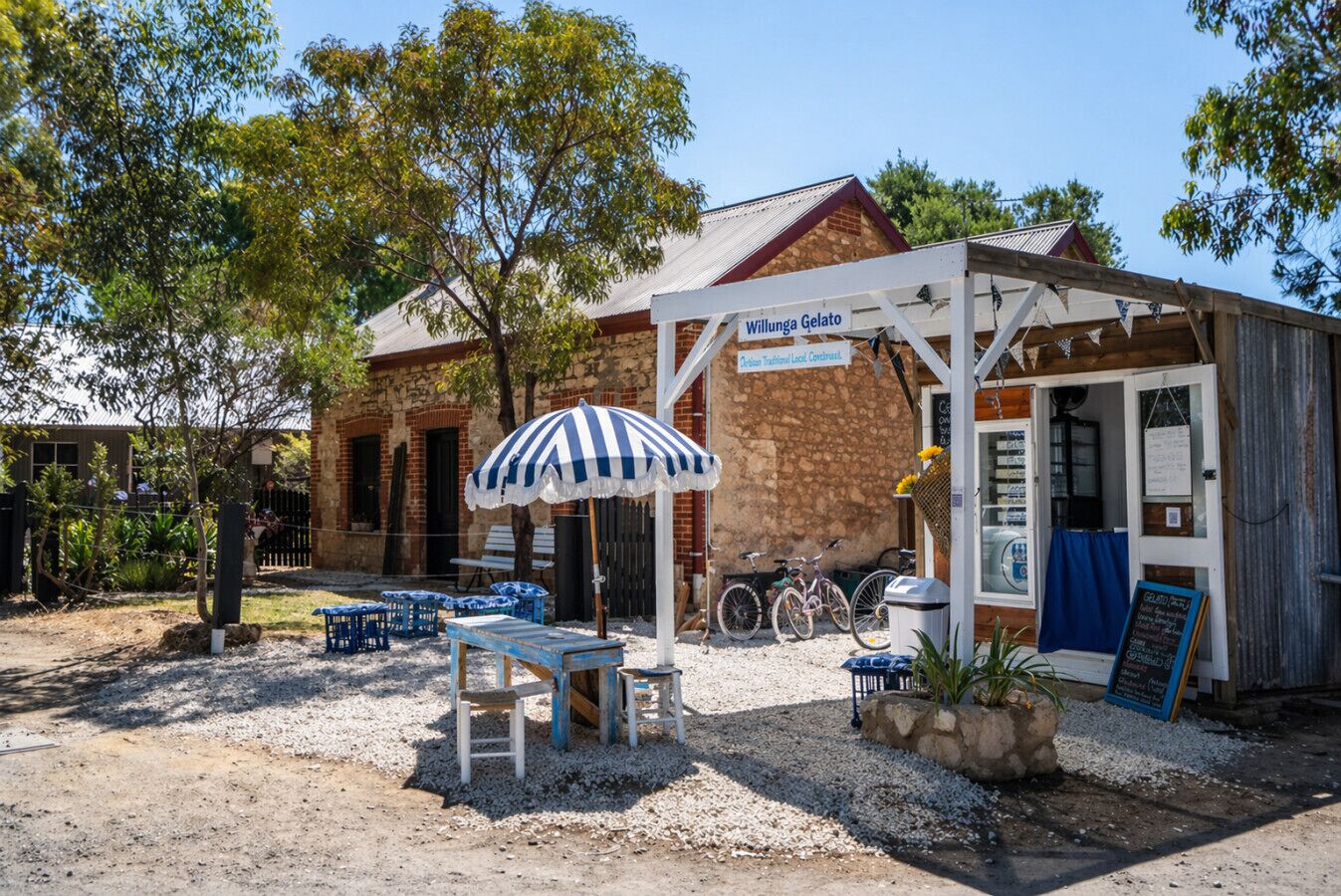 Step outside the cottage to Willunga Gelato right next door, perfect for an easy treat on warm afternoons.