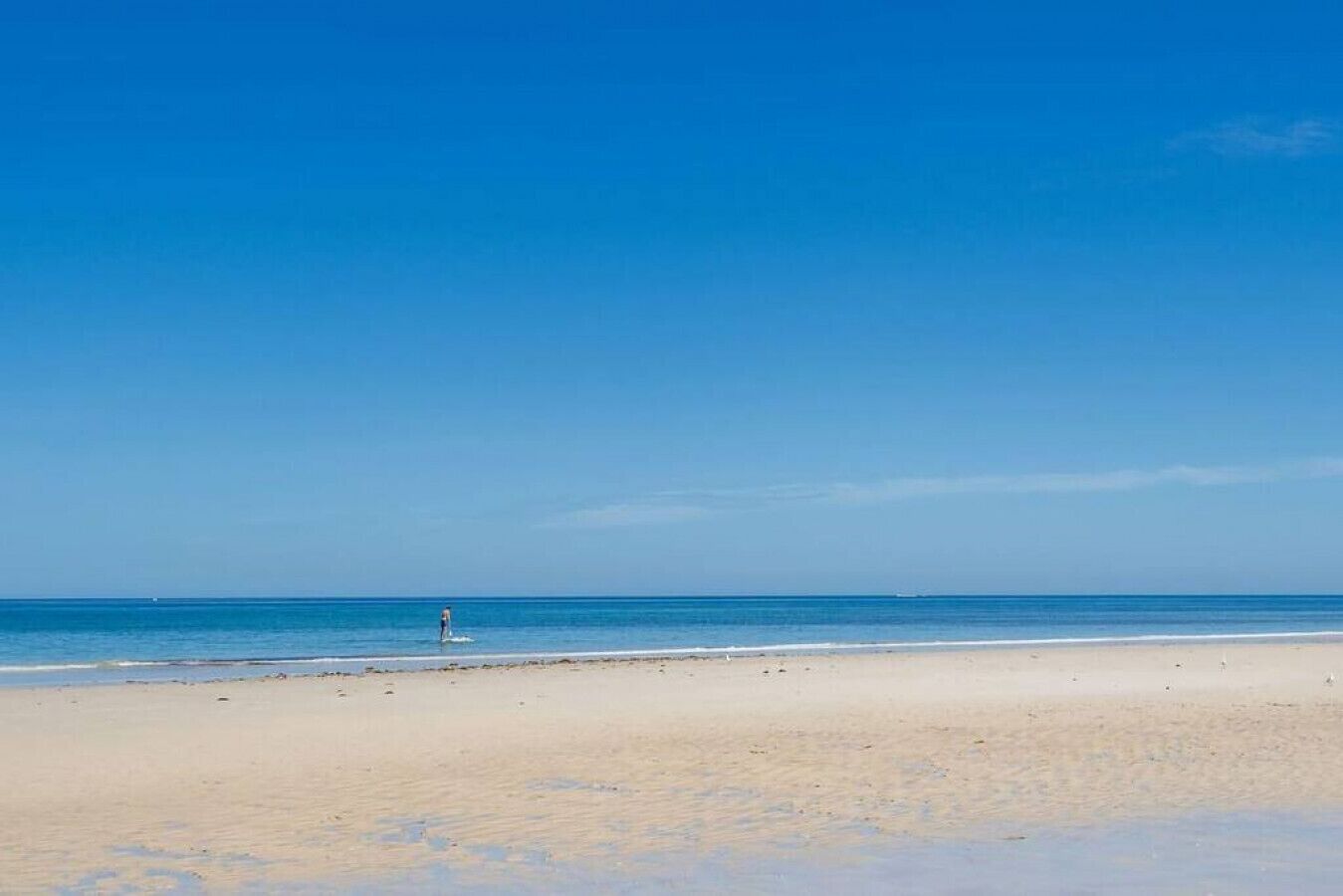 Vlak bij het strand