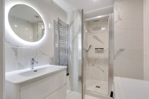 Hair dryer, towels