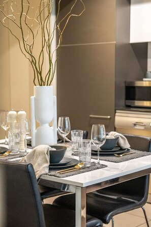 Dining - Illuminate North Terrace—Executive CBD Living (Adelaide)