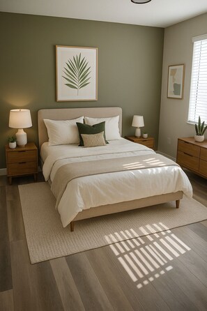 2 soverom, strykejern/-brett, wi-fi og sengetøy