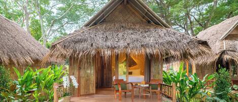 Bamboo Cottage | Free minibar items, in-room safe, free WiFi, bed sheets