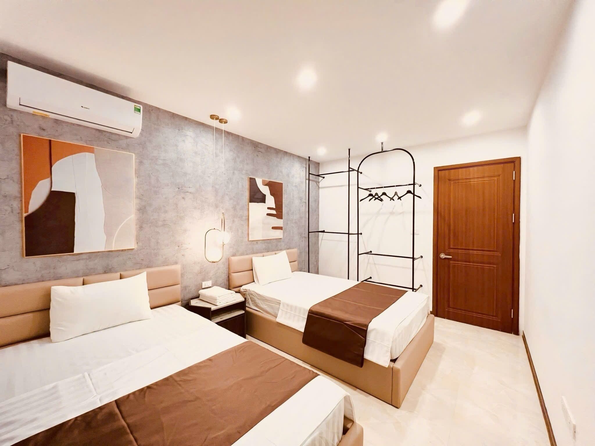 Apartemen Keluarga | Meja kerja, Wi-Fi gratis, dan seprai linen