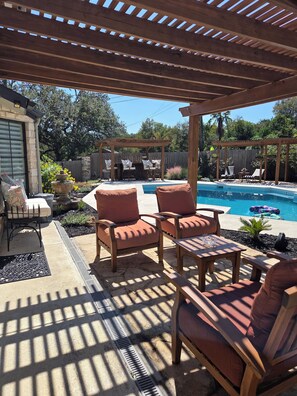 Pool - Luxury 2-Story Home with Pool, Hot Tub & Private Master Suite Near Belton Lake (Belton)