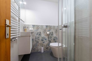 Shower, hair dryer