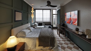 Deluxe Room, Courtyard View | Desk, blackout drapes, soundproofing, iron/ironing board - A Stay In Bàu Vá (Hue)
