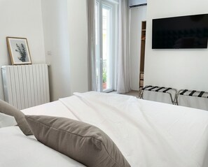 1 makuuhuone, silitysrauta/-lauta, vauvan matkasänky, ilmainen Wi-Fi