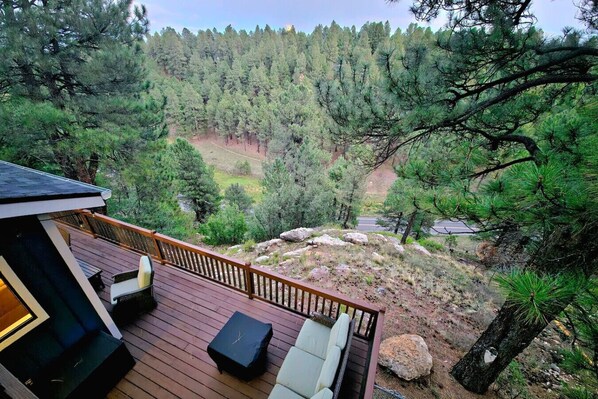 Property grounds - Quiet Hilltop Cabin ~Forest Views! Fire Table! (Flagstaff)