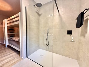 Shower, hair dryer