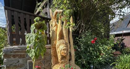 Cosy wooden chalet in the Ore Mountains