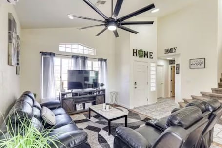 Smart TV. “Blue River Oasis – Family Pool Retreat
