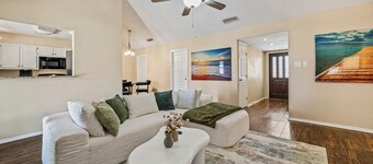 Modern Retreat w/ Fireplace & Open Living