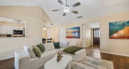 Modern Retreat w/ Fireplace & Open Living