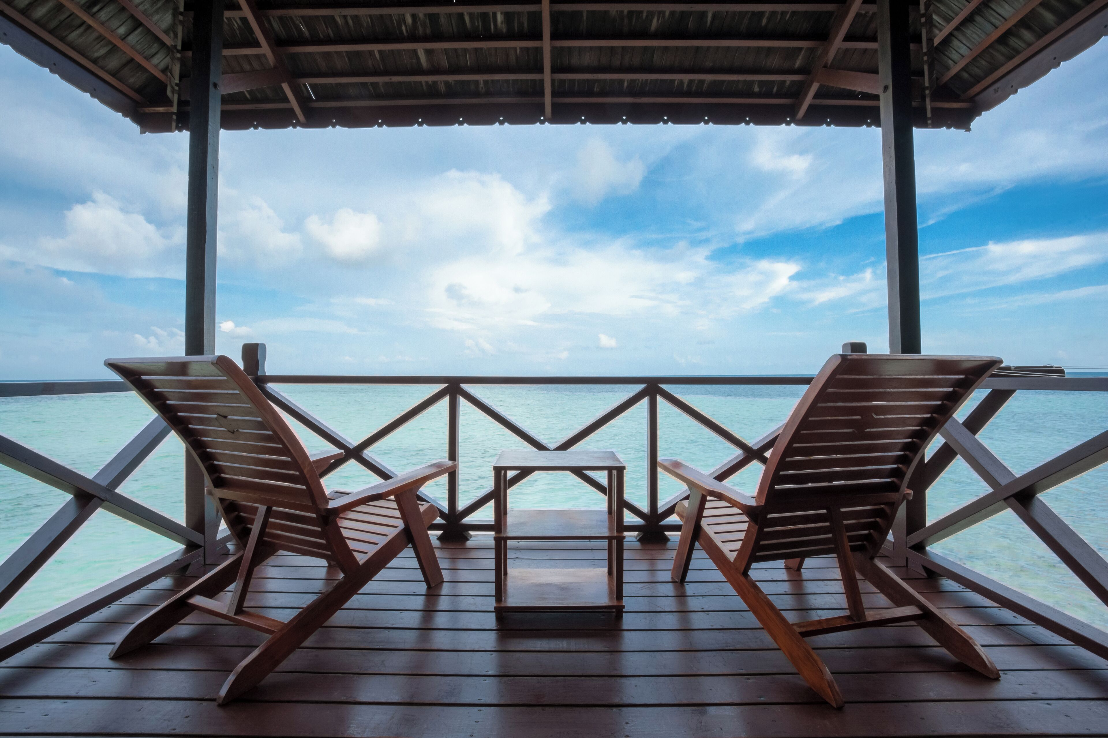 Deluxe Room, Ocean View, Beachside | Teres/patio