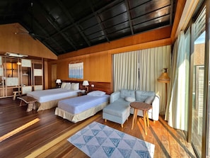 Deluxe Room, Sea View, Overwater | Desk, laptop workspace, free WiFi, bed sheets