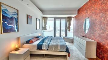 Luxury Apartment, City View | In-room safe, desk, blackout drapes, soundproofing