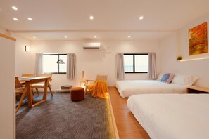 In-room safe, laptop workspace, blackout curtains, soundproofing
