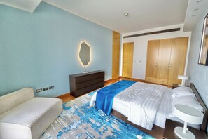 Deluxe Apartment, Balcony, City View | In-room safe, desk, iron/ironing board, free WiFi
