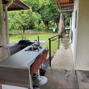 Terrace/patio - cozy corner with pool minutes away from the beach (Chame)