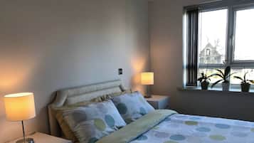 Iron/ironing board, internet, bed sheets, wheelchair access