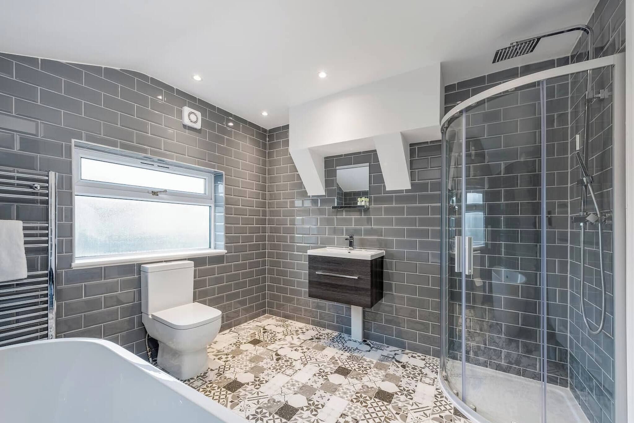 Shower, hair dryer