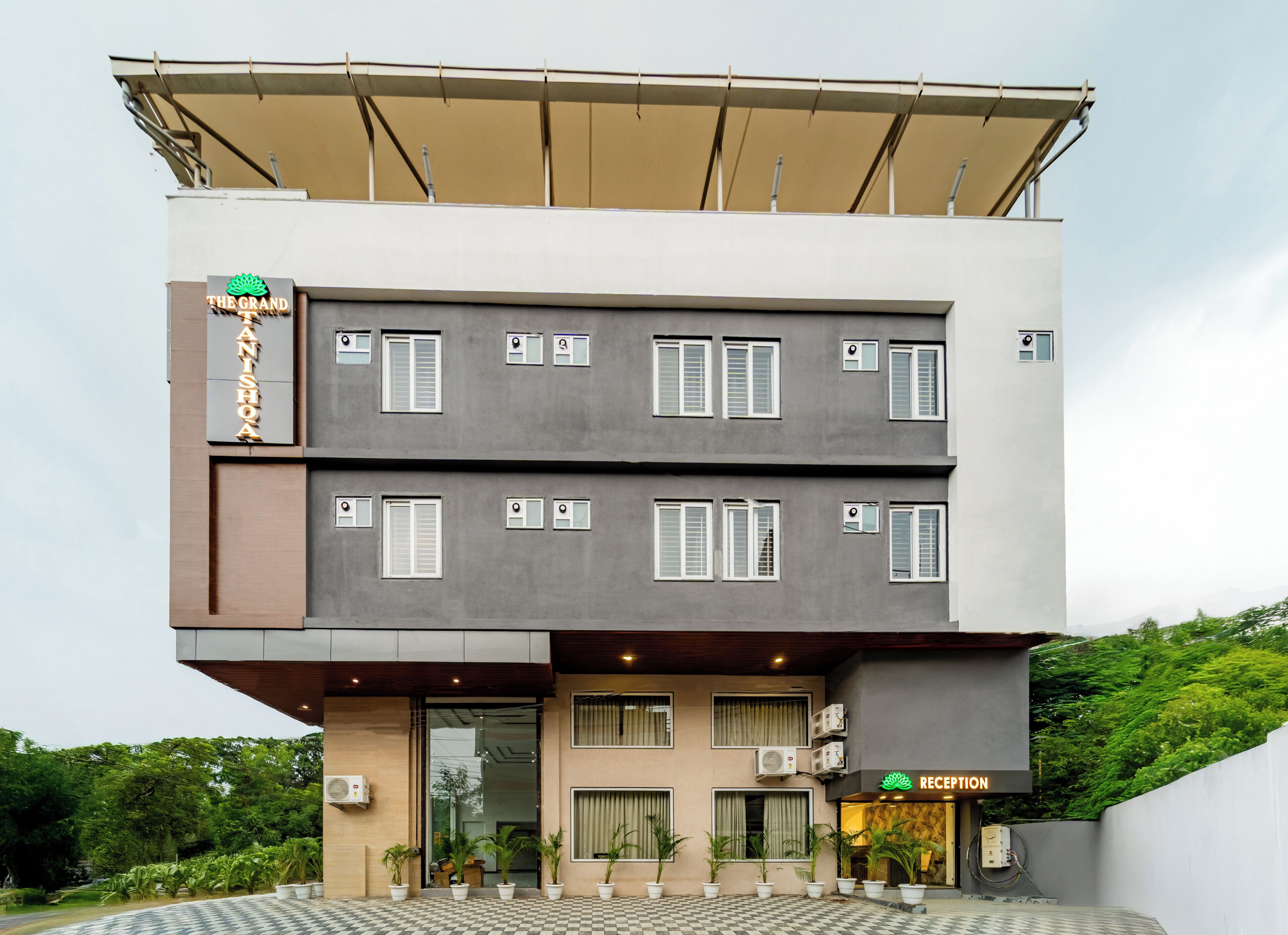 Voorkant van accommodatie