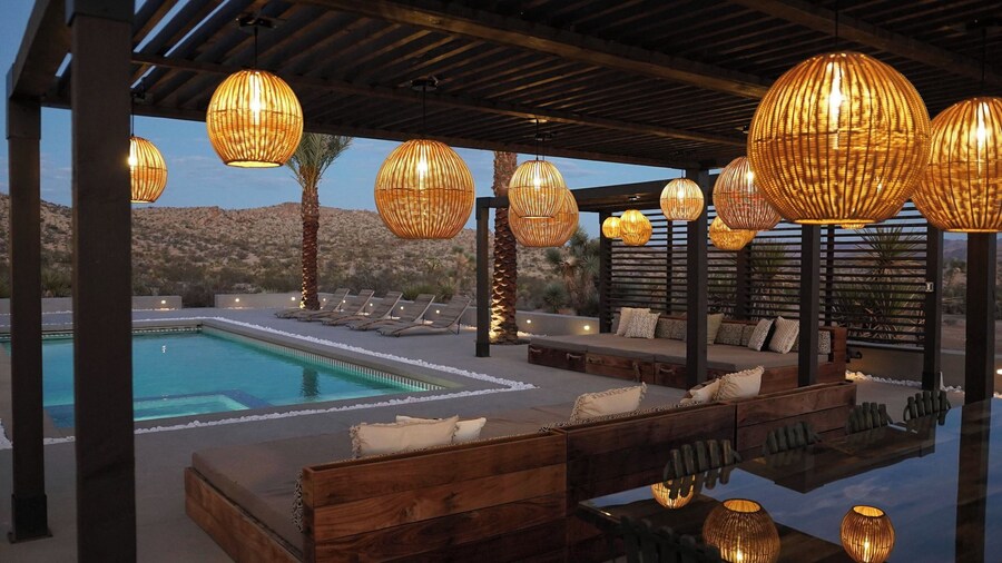 Iconic 6BR Desert Retreat w/ Pool, Pickleball & Fire Pit Joshua Tree Mansion by Avantstay