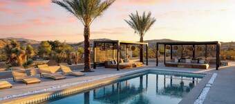 Iconic 6BR Desert Retreat w/ Pool, Pickleball & Fire Pit Joshua Tree Masion by Avantstay
