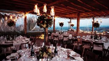 Aussenbereich für Bankette