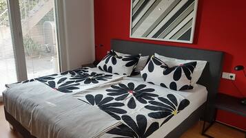 1 chambre, fer et planche Ă repasser, Wi-Fi, draps fournis