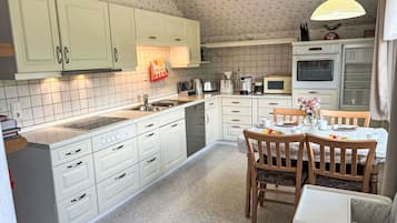 Microwave, oven, dishwasher, highchair