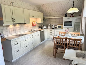 Microwave, oven, dishwasher, highchair