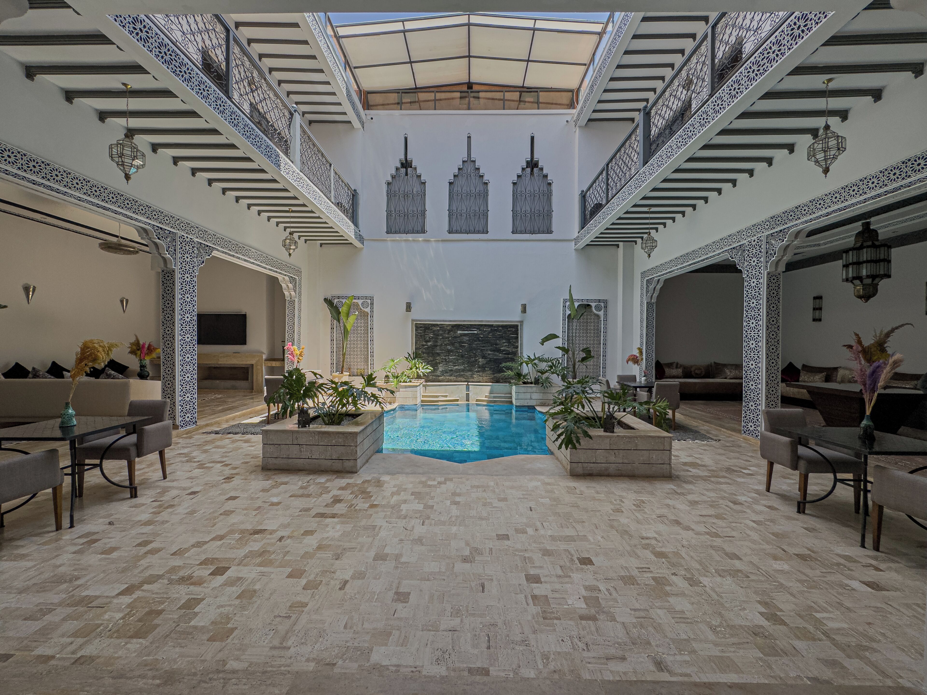 Una piscina techada
