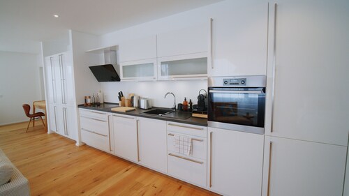 Apartment 'Boho Chic' mit Balkon und WLAN