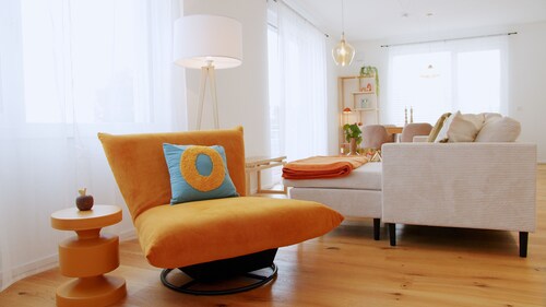 Apartment 'Boho Chic' mit Balkon und WLAN