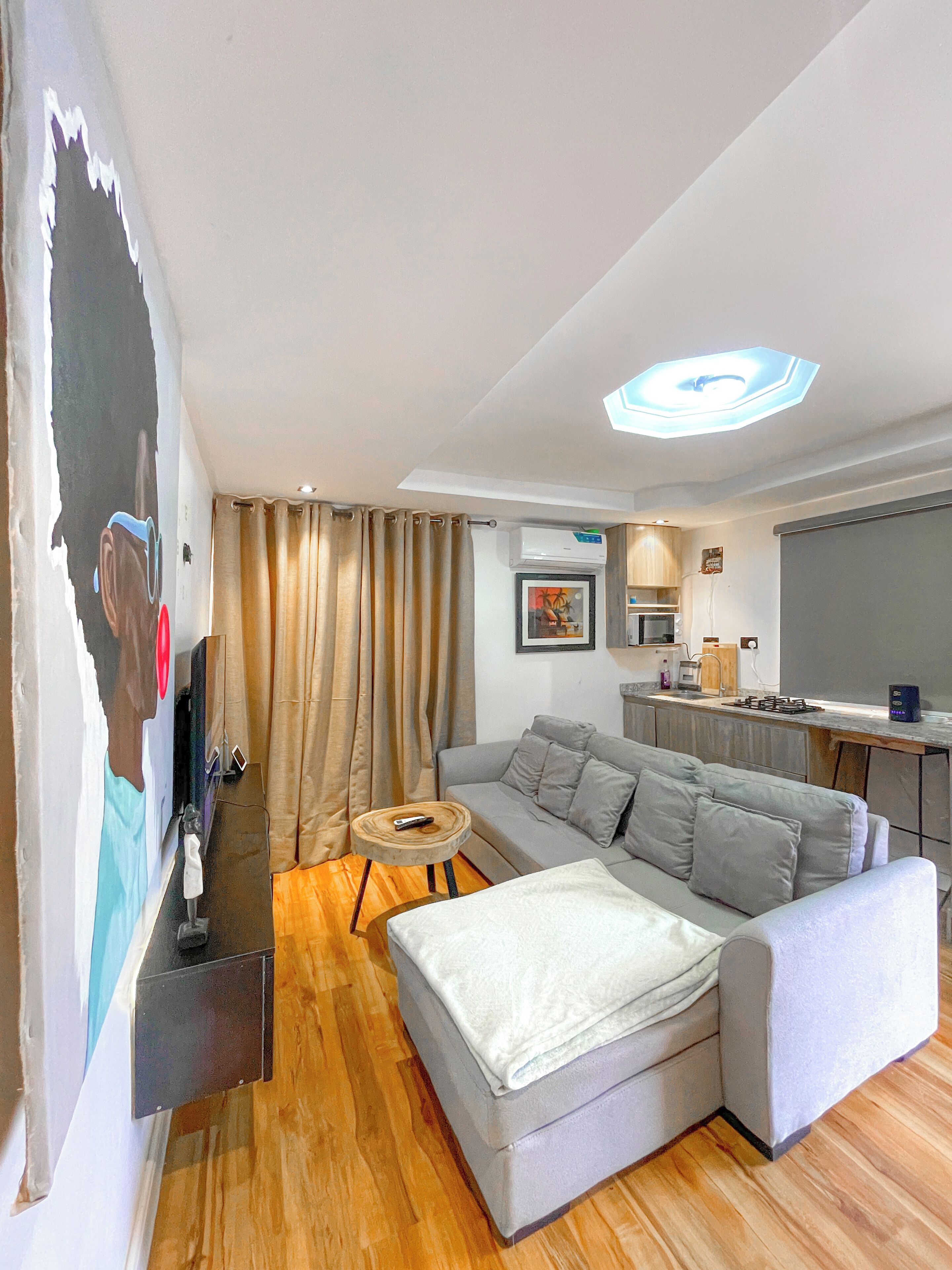 Apartment, 1 Schlafzimmer, Raucher, Balkon | Wohnzimmer