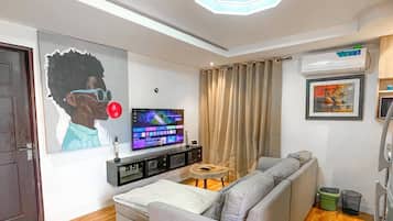 Apartment, 1 Schlafzimmer, Raucher, Balkon | Wohnzimmer