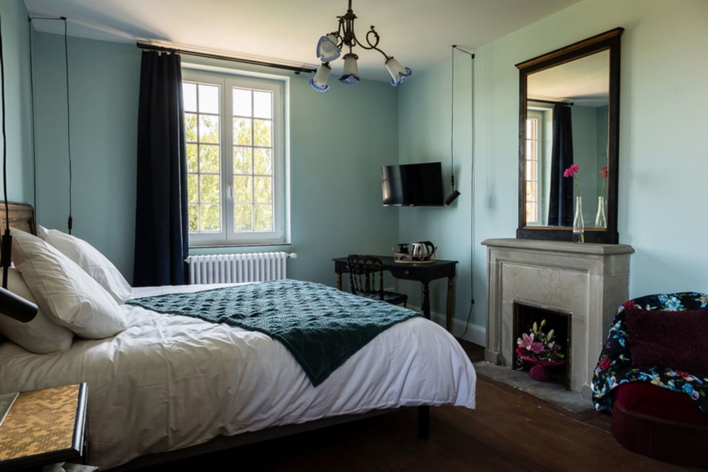 Classic-Zimmer, Gartenblick