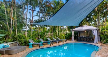 Private Pool, Beachside Retreat w/ Guest House Near Las Olas | Paradise Stay