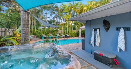 Hot Tub+Pool, Sunny Beachside Retreat Near Las Olas | Paradise Stay by AvantStay