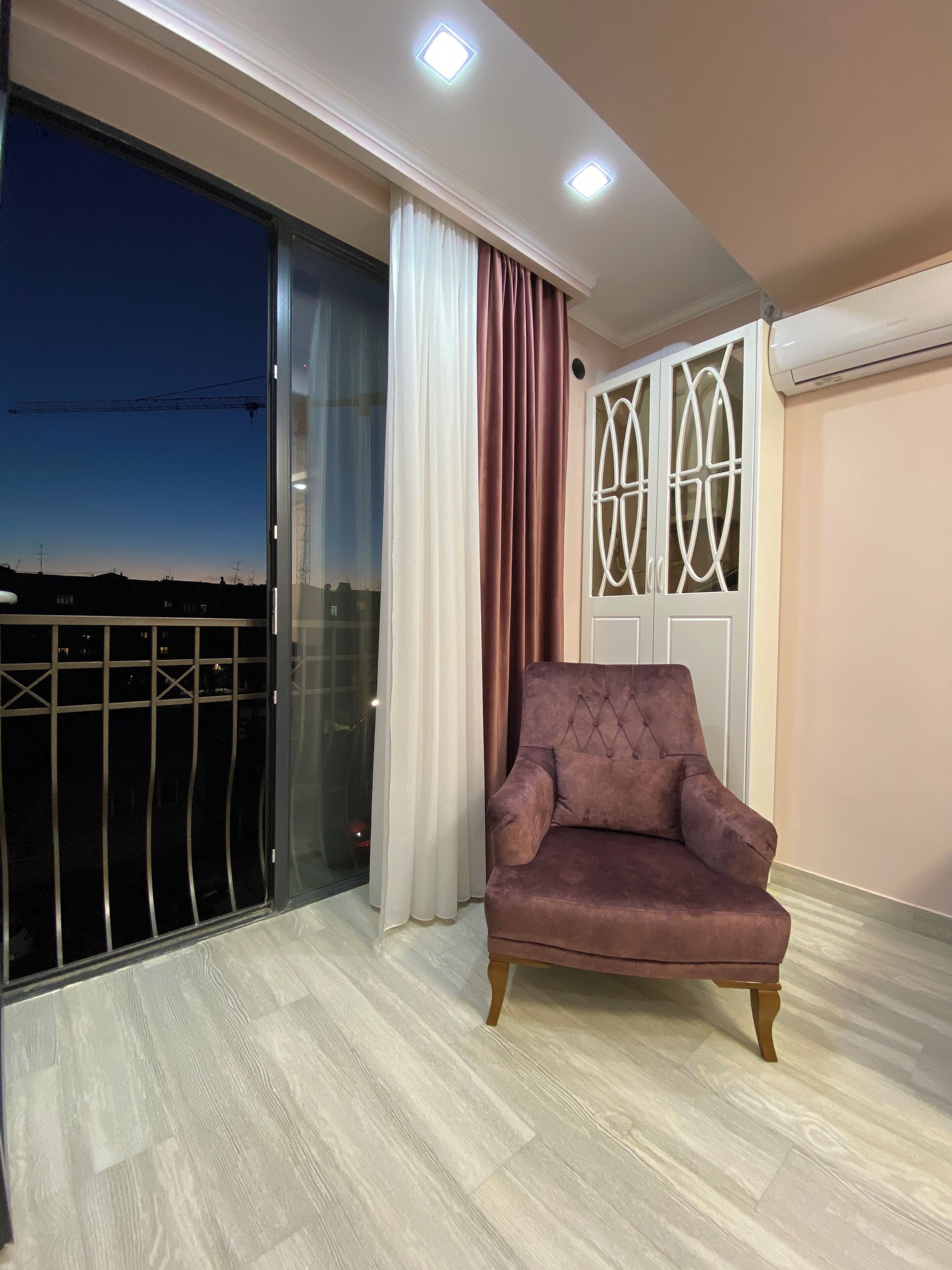 50-inch flat-screen TV with cable channels