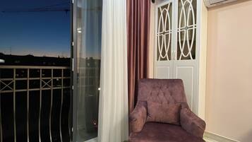 50-inch flat-screen TV with cable channels