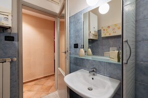 Dusche, Haartrockner, Bidet, Handtücher
