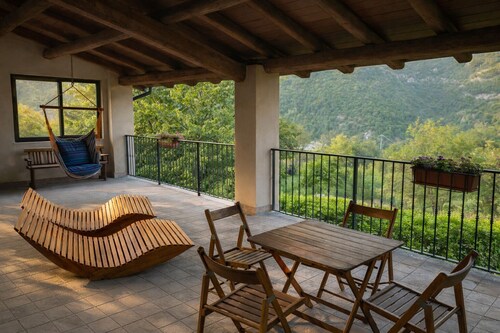 Cascina Bruna  •  Spacious villa with panoramic view and garden in Val Trebbia