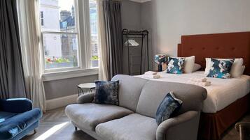 Desk, iron/ironing board, travel crib, WiFi