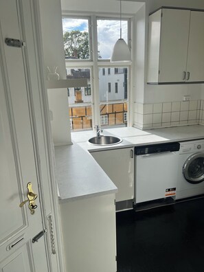 Apartment, Non Smoking, City View | Private kitchen