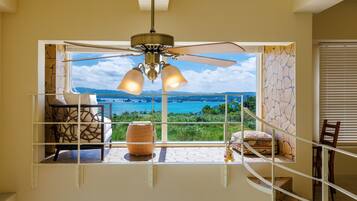 Luxury-Villa, Balkon, Meerblick | Ausblick vom Zimmer