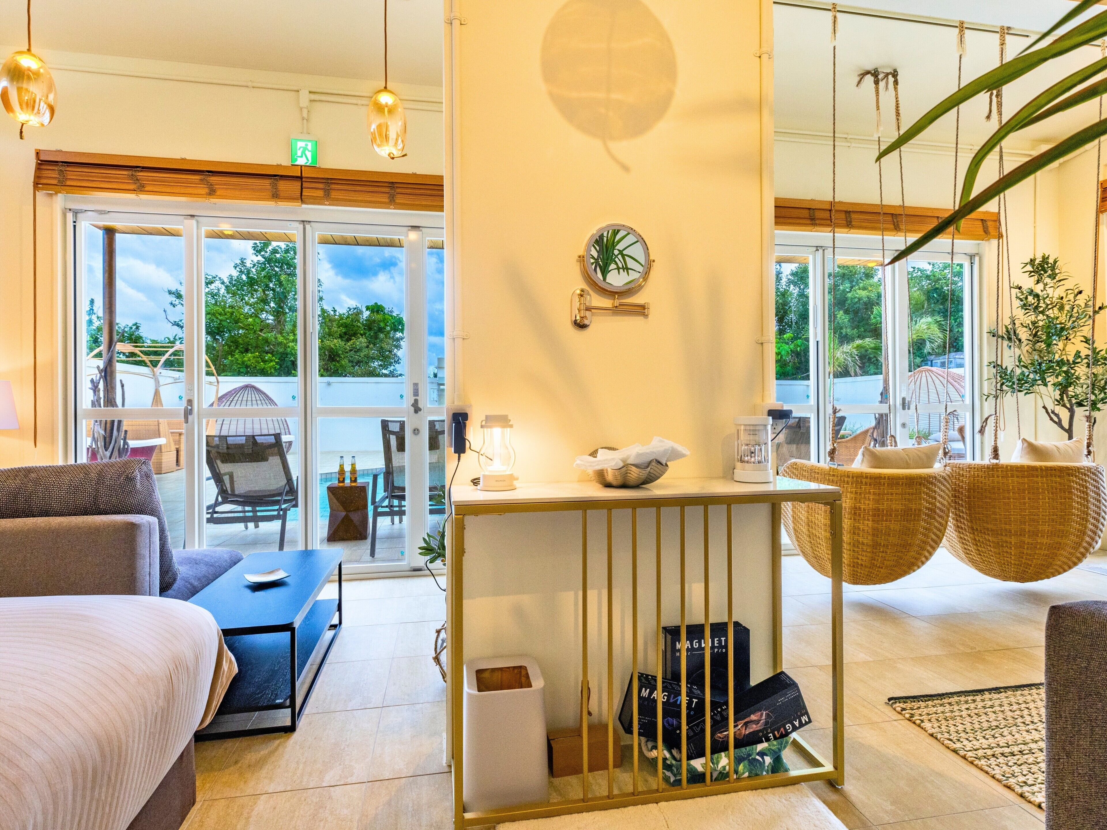 Luxury Villa, 2 Double Beds, Non Smoking, Balcony | Free minibar, desk, laptop workspace, soundproofing