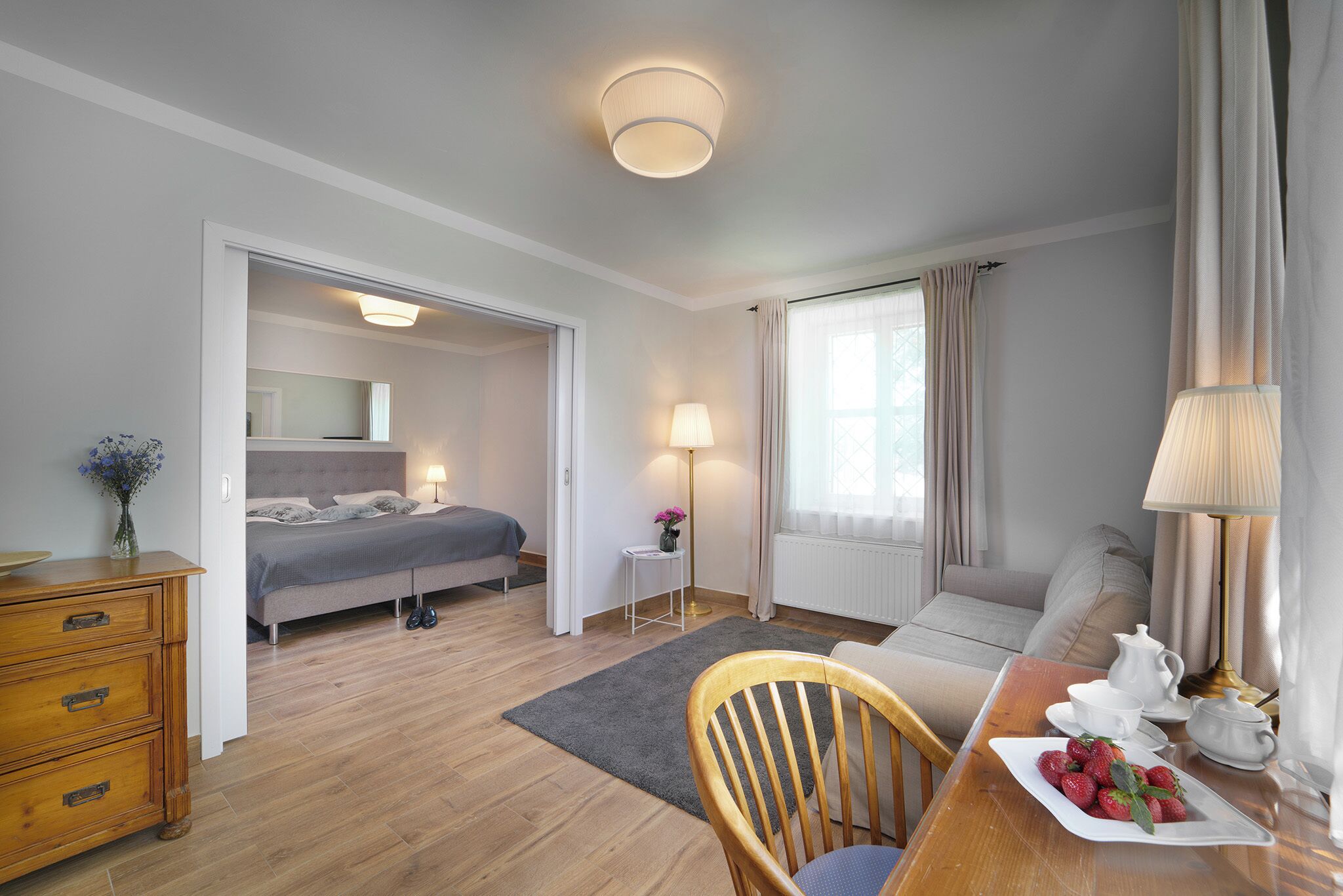 Traditional-Studio, Blick auf den Innenhof | Zimmersafe, kostenloses WLAN