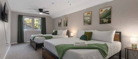 5 chambres, fer et planche à repasser, lit parapluie, Wi-Fi